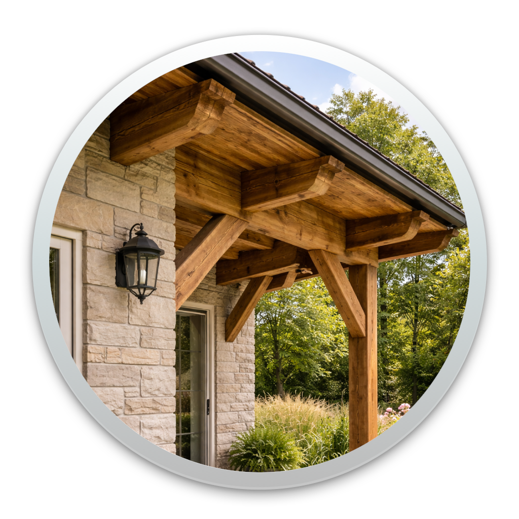 Dessous de toit et planches de rive, rénovation et protection du bois