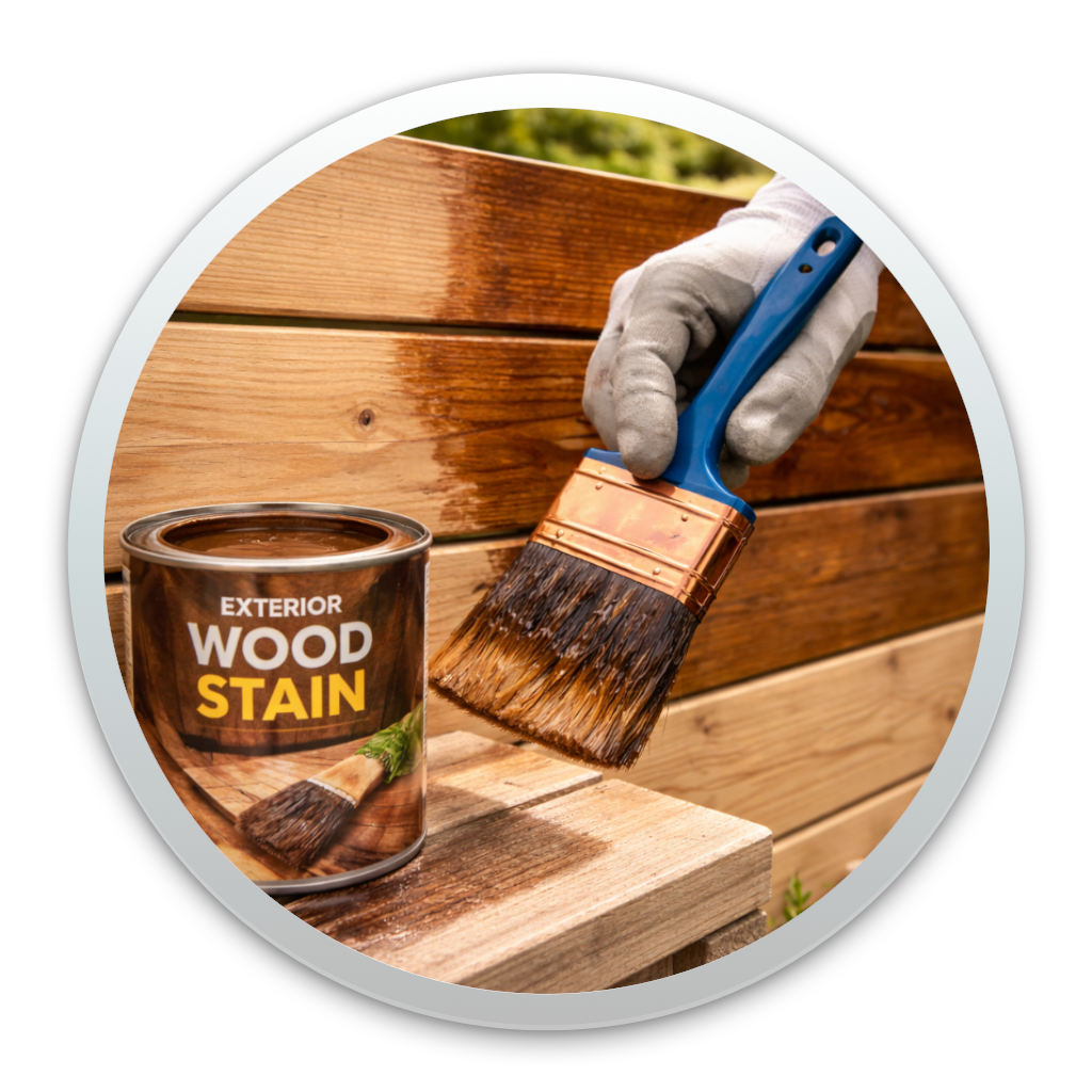 Lasure pour bois extérieur, protection durable et aspect naturel