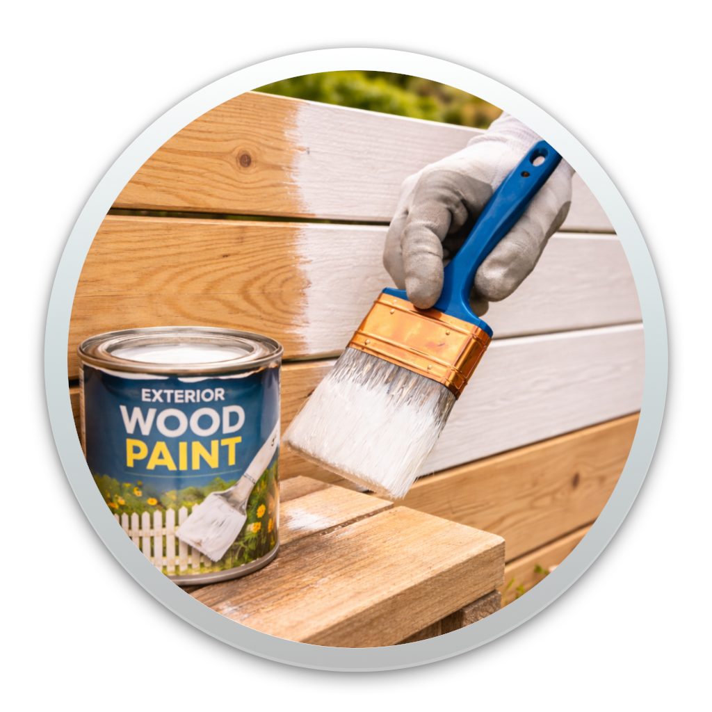 Peinture de boiseries extérieures, finition uniforme et protection renforcée