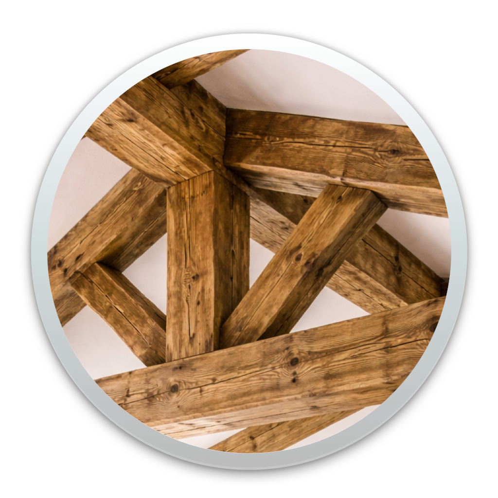 Poutres en bois rénovées, nettoyage et protection contre l’humidité