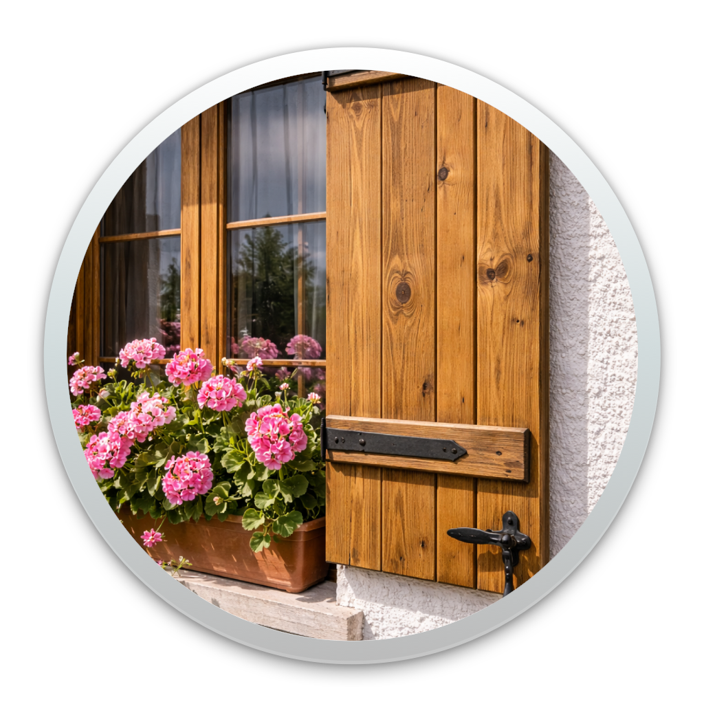 Rénovation de volets en bois, ponçage ou sablage puis protection